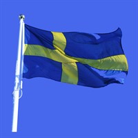 Svenska flaggan och andra nationsflaggor