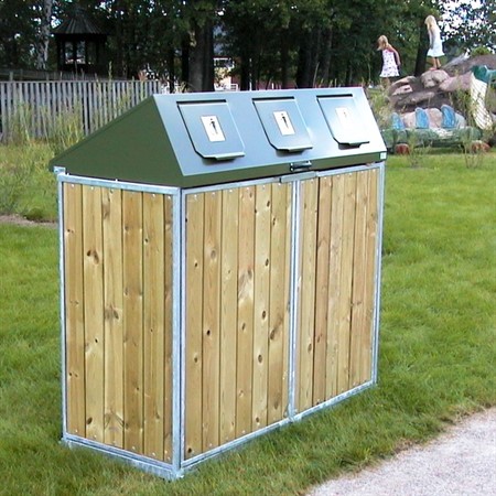 Säckskåp 3x240 liter